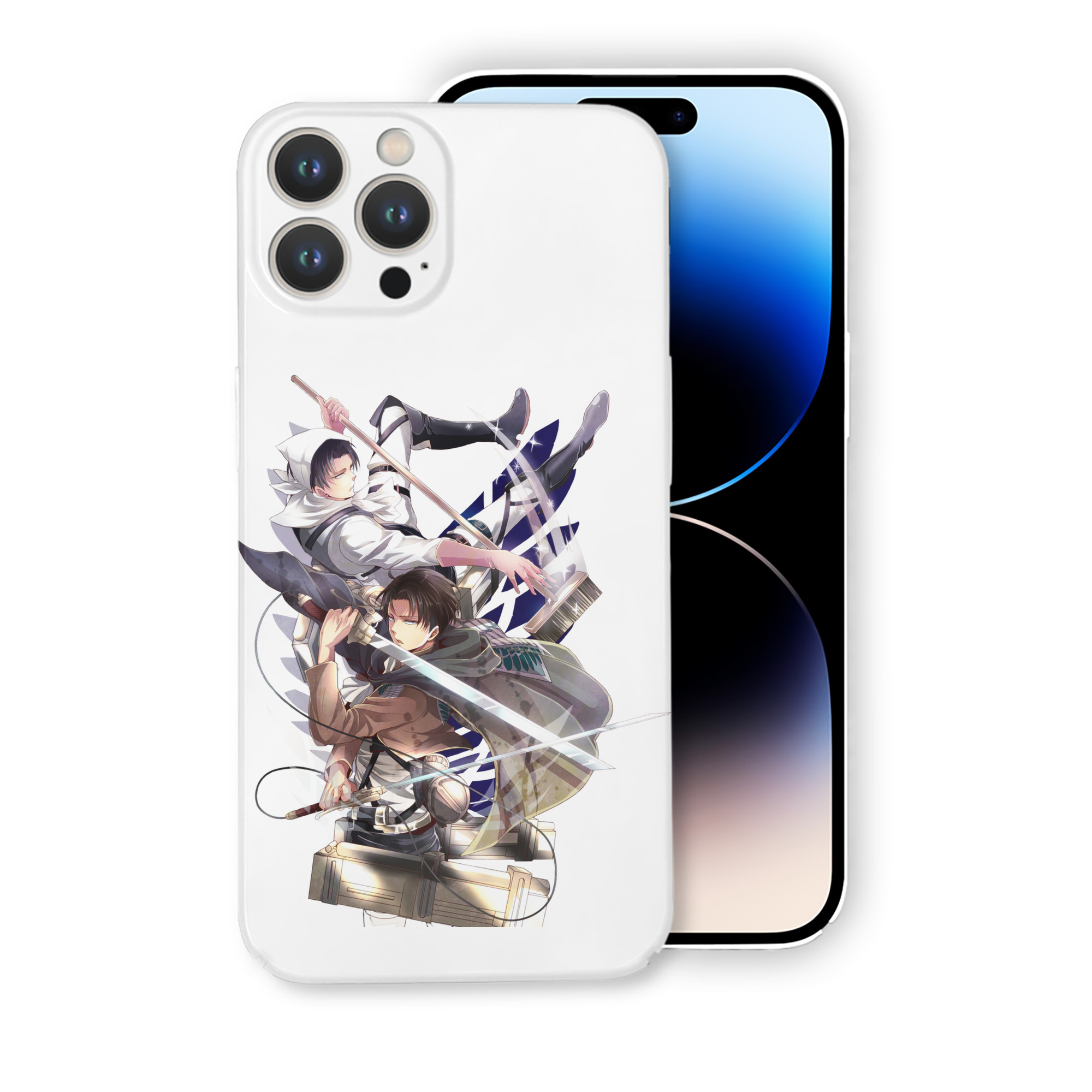 （画像用） 進撃の巨人 リヴァイ·アッカーマン Attack on Titan Levi Ackerman 【iPhone 14シリーズ対応】ハードケース